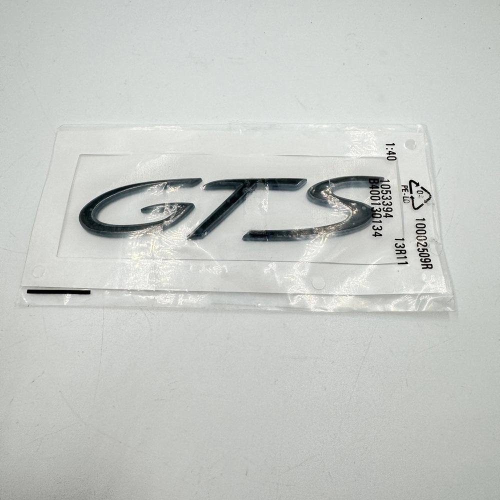 Porsche Design GTS Emblem in Black